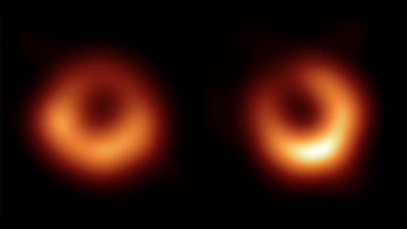 Nowy obraz czarnej dziury w M87